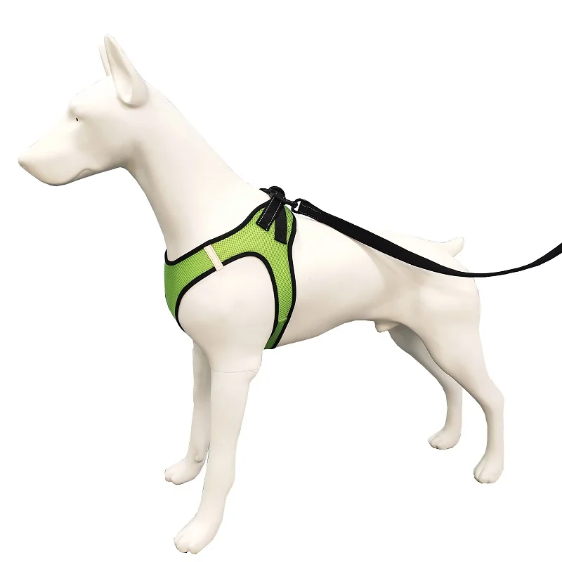 Dog Harness Leashes Breathable Mesh Fabric Adjustable Dog Harness Pet Vest