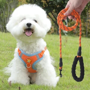 Dog Harness Soft Padded Reflective Adjustable Vest Padded Pet Leashes Harnesses for Small Medium Dogs Comfortable Daily Walking