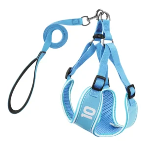 Dog Harness and Leash Set Nylon Fiber Reflective Heavy Duty Outdoor Customizable Pet Accessories