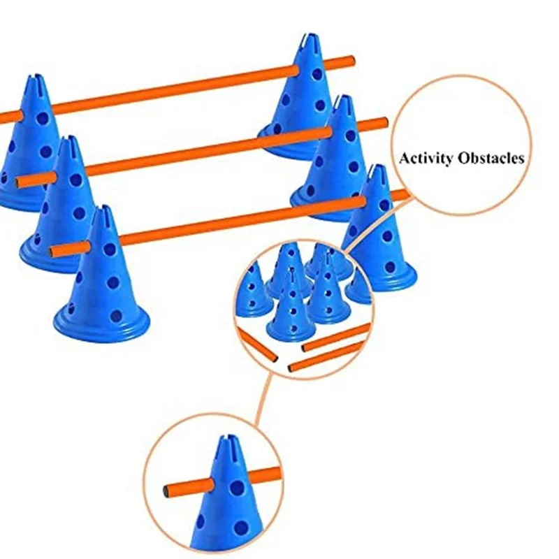 Dog Hurdle Training Cone Set Agility Set for Dogs