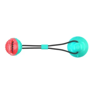 Dog Interactive Suction Tug Pet Molar Toys TPR Chew Ball Cleaning Teeth Safe Elasticity Soft Puppy Suction Cup Biting Pet Gift