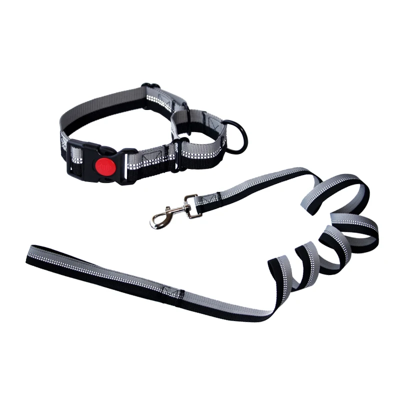 Dog Leash Harnesses Leads for Dogs Walking Slung Shoulder Hands Free Leashes Running Dog Chain Multifunctional Double head Leash