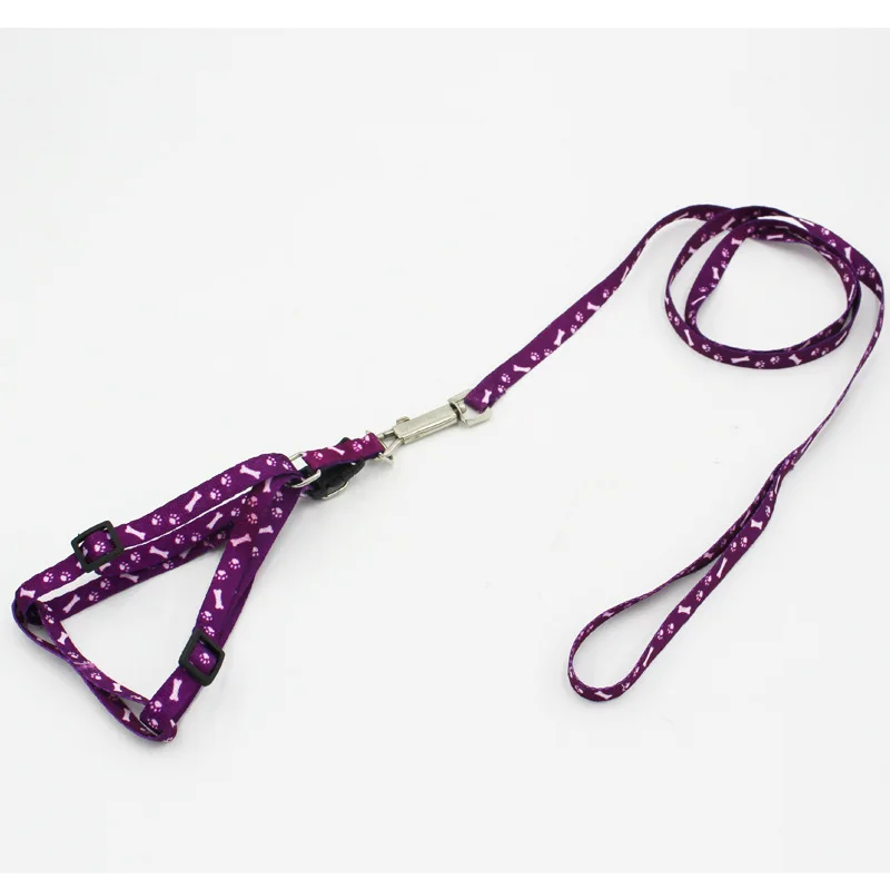 Dog Leash and Harness Printed Pet Harness Leash Set Pet Collars & Leashes