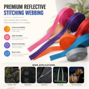 Dog Leash in Stock Factory Direct Supply High Toughness Reflective Eco friendly 100% Polyester Webbing Pet Supplies Bag