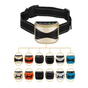Dog No Shock Barking Collar Rechargeable Anti Bark Control with Beep Vibration Shock Training Mode