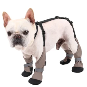 Dog Paw Boot Shoes and Legging Suspender Harness Waterproof Dirt-Proof Pet Apparel Accessories