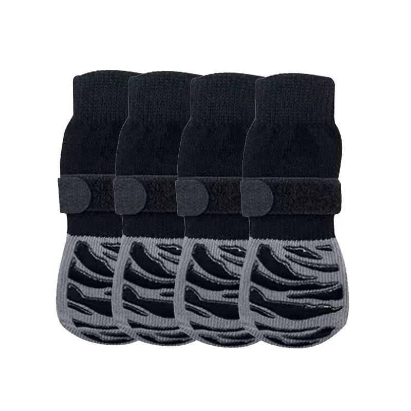 Dog Pet Shoes Socks All Season Dog Paw Socks Adjustable Four-season Pet Booties Warm Breathable Pet Boot Socks