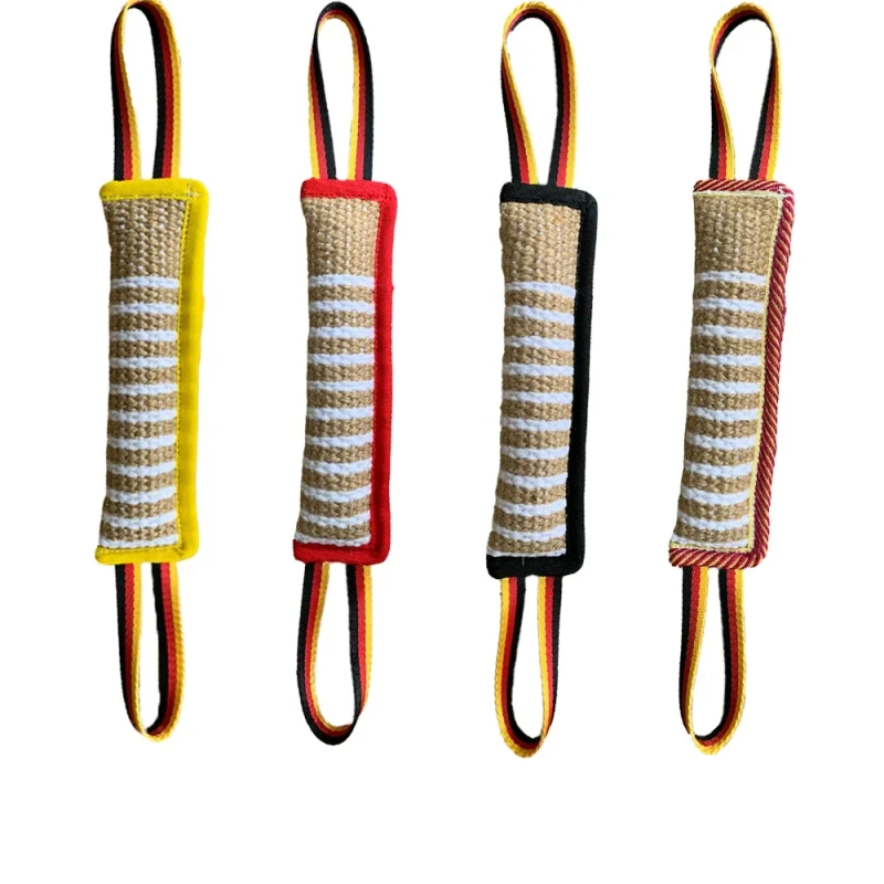 Dog Pet Training Supplies Dog Bite Tug Stick Jute Pet Bite Tug Pillow Interactive Toys Suitable for Large Dog