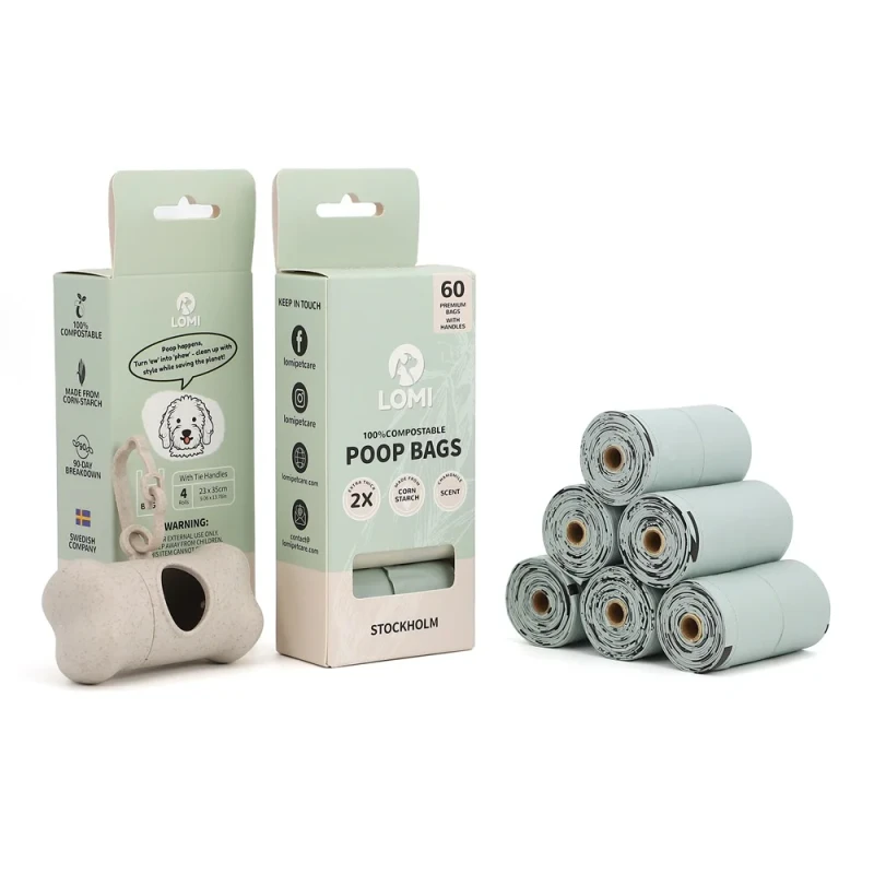 Dog Poo Bag High Quality in Stock Quick Custom Biodegradable Waste Disposal Trash Pet Poop Bags Doggie Pet Dog Poop Bag