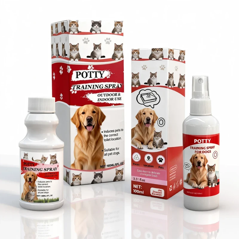 Dog Potty Training Spray Set 100ml Eco Friendly Attracts Pets to Designated Areas for Urination Assist Housebreaking