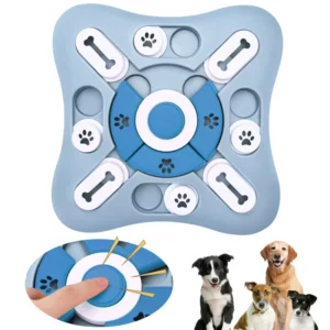 Dog Puzzle Toys Slow Feeder Puzzle Interactive Training Games Toys for Dogs Squeaky Button Design Bulk Order