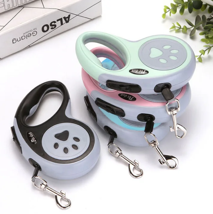 Dog Retractable Automatic Leash 3/5M Walking Dog Leash Out Explosion-proof Punch Small and Medium-sized Dog Pet Supplies Cat