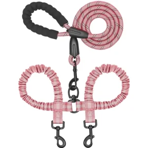 Dog Retractable Multifunctional Nylon Leash for Two Dogs Dog Leash