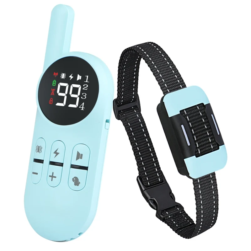 Dog Shock Training Collar Pet Trainer Electronic Bark Control Training Collar With Remote Control