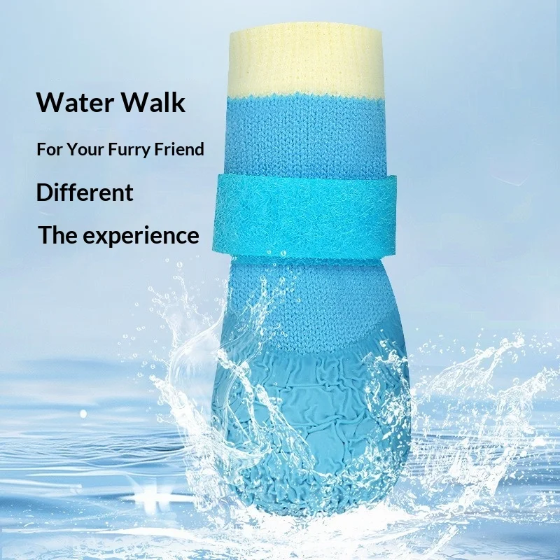 Dog Shoe Covers All Seasons Waterproof Anti slip Durable Outdoor Casual Walking Shoes Socks Soft Sole