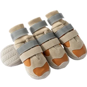 Dog Shoes Eco Friendly Waterproof Autumn Winter Thickened Warm Outdoor Non Slip Wear resistant Double Buckle Foot Sock Cloth Pet