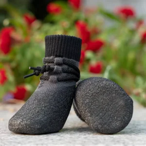 Dog Shoes Socks Breathable Latex Waterproof Anti Slip Elasticity Knitting Solid Pattern Modern Fashion All Seasons