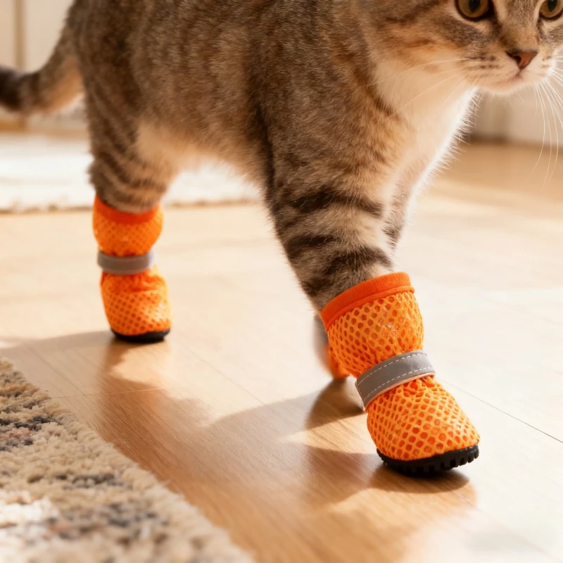 Dog Shoes & Socks Breathable Rubber & Cloth Pet Footwear