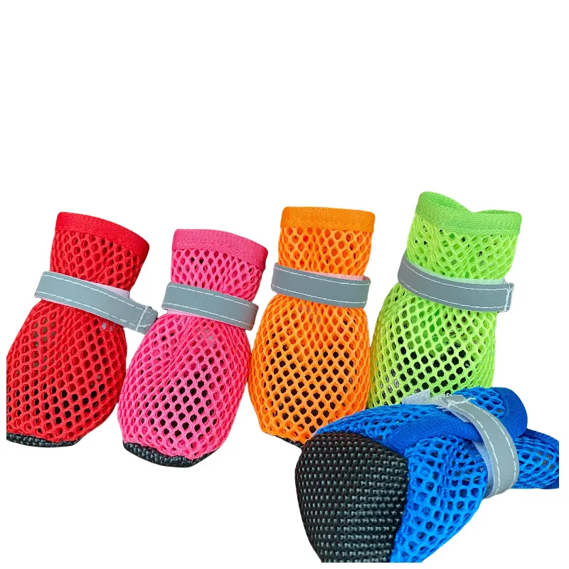 Dog Shoes Summer Cloth Non Slip Breathable Durable Soft Sole Protect Feet
