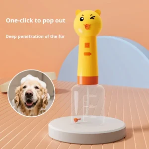 Dog Shower Portable Automatic Grooming Cleaning Pet Shampoo Foam Spray Bottle Pet Electric Foaming Soap Dispenser