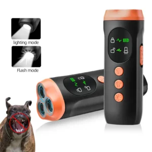 Dog Skin Deterrent Device Ultrasonic Bark Control Repeller Dog Training Device Safe Effective Portable Anti Barking Device
