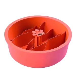 Dog Slow Feeder Silicone Slow Eating Food Bowl for Pets