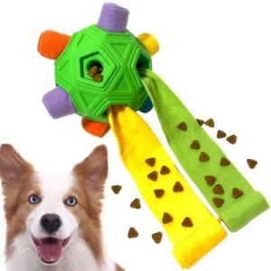 Dog Sniffing Ball Puzzle Interactive Toy Portable Pet Snuffle Ball Training Educational Pet Slow Feeder Dispensing Toy