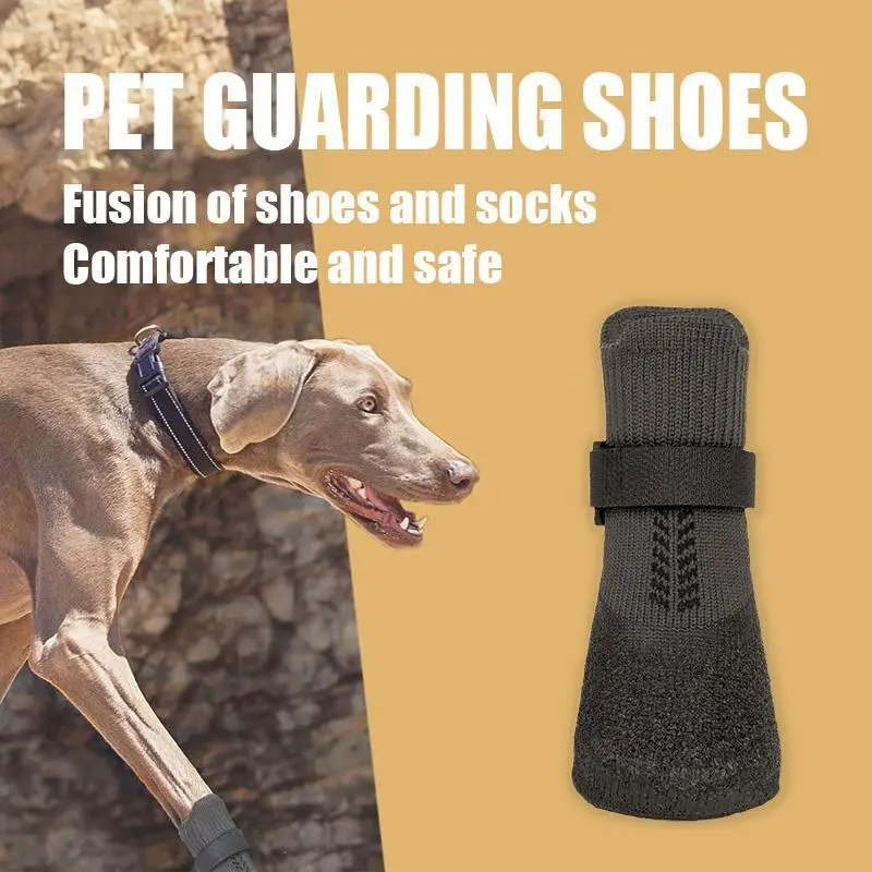 Dog Sock Shoes Breathable Anti Slip Paw Protector Sportswear Material Pet Boots for Outdoor Walking