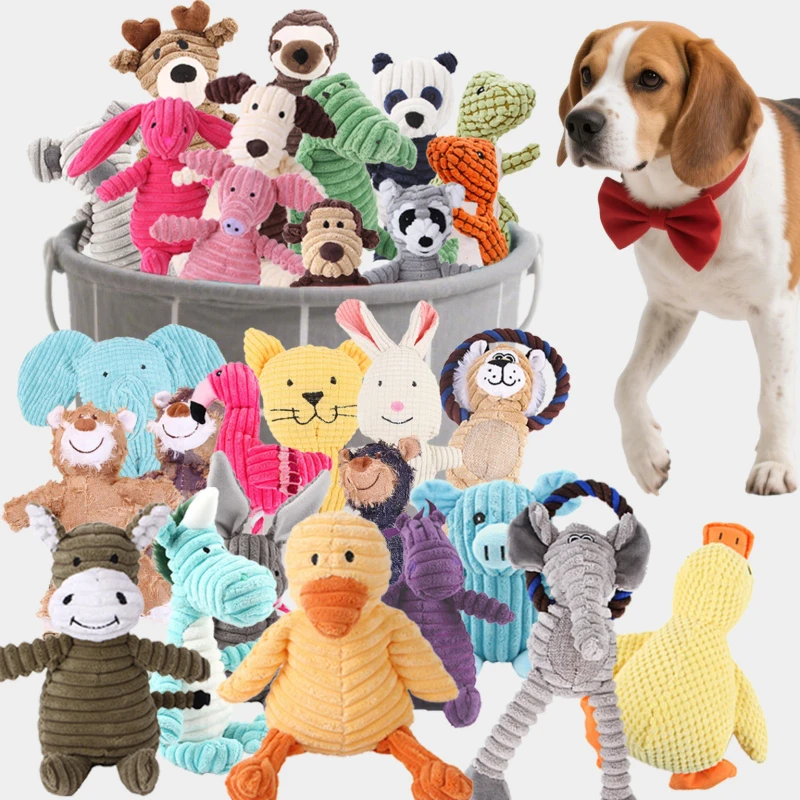 Dog Squeaky Toys Pet Dogs Cuddly Soft Toy for Dogs Soft Durable Toy