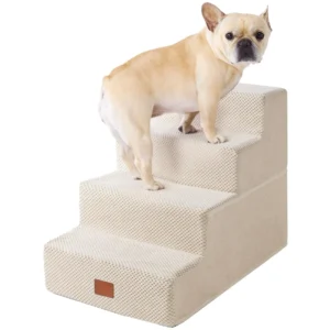 Dog Stairs 4 Step Dog Steps for High Bed Pet Steps for Small Dogs and Cats Non Slip Balanced Pet Ramp Indoor