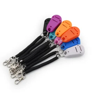 Dog Stop Barking Training Clicker with Interactive Long Wristband for Dog Cat Training Pet Behavior Products