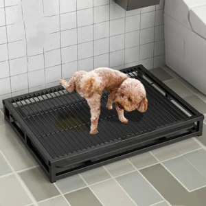 Dog Toilet Indoor Litter Box Stainless Steel Puppy Training Washable Sand Cleaning Tools Pet Supplies