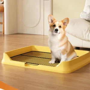 Dog Toilet Urinal Anti Stepping Washable PP Material Rectangular Shape for Dog Training Pet Supplies