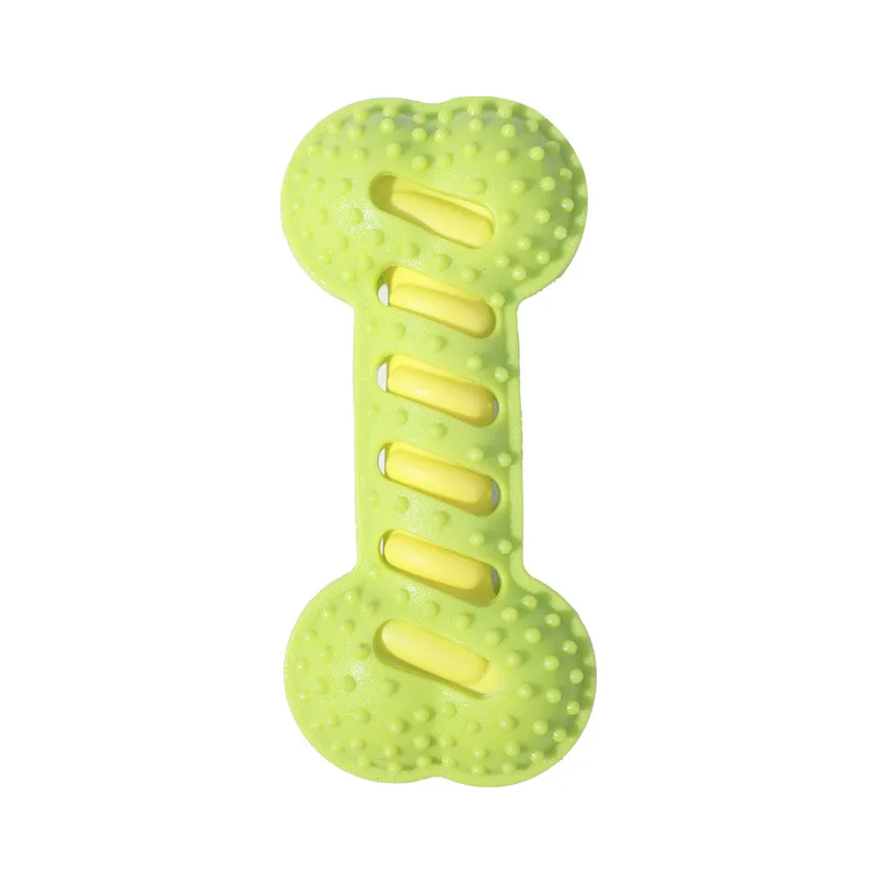 Dog Toy Bite Resistant Molar Rod Interactive Training Dog Toy Rubber Sound Bone Pet Supplies for Dog Pet