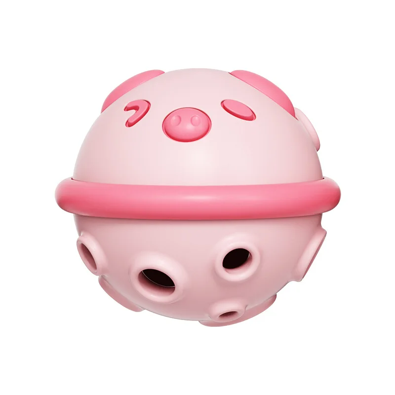 Dog Toy Rolling Voice Ball Beanie Pig Squeaky Bite Resistant Plastic Food Grade Material Relieve Boredom Pet Toy