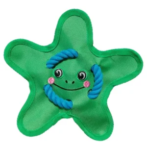 Dog Toy Toss and Fetch Rope Sound Plush Squeaky Cartoon Frisbee Bite Resistant Teeth Grinding Pet Supplies