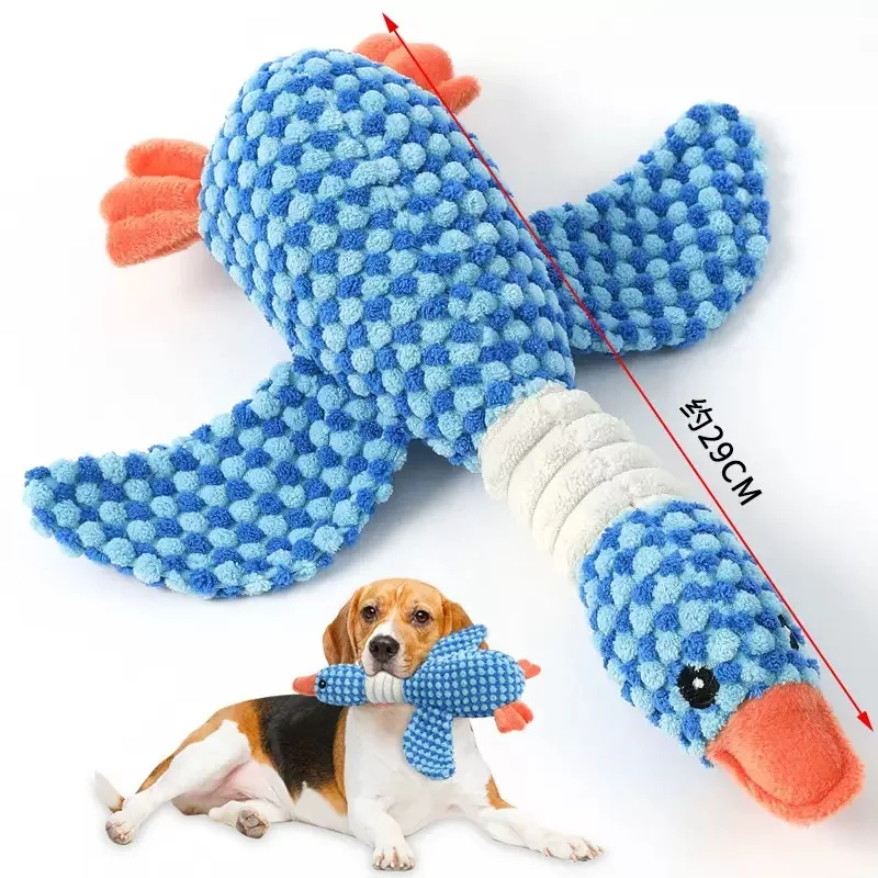 Dog Toys Chew Proof Plush Toy with Squeaker for Small Medium Dogs Interactive Boredom Relief and Teeth Cleaning Pet Supplies