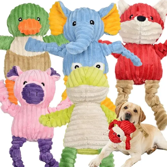 Dog Toys Stuffed Squeaky Dog Toys Plush Animal Dog Toy