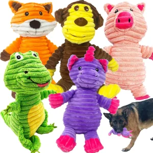 Dog Toys for Aggressive Chewers With Soft Squeaker Pet Chew Squeak Toys