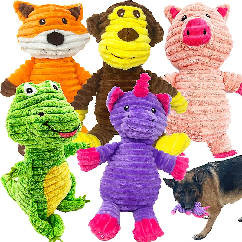 Dog Toys for Aggressive Chewers With Soft Squeaker Pet Chew Squeak Toys