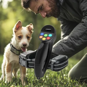 Dog Training Behavior Correction Aids Anti Tugging Waterproof IP67 Rechargeable Electronic Dog Training Collar 1000m Control