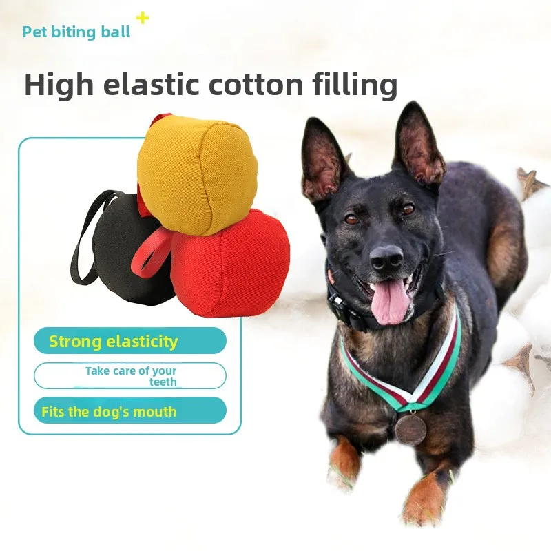 Dog Training Chew Toy Rope Ball Tear-Resistant Fabric Interactive Play Bite-Resistance Teething Tugging Model 035