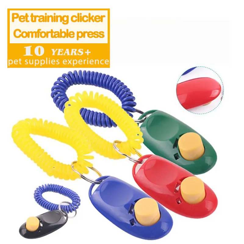 Dog Training Clicker Wrist Strap Professional Puppy Obedience Training Tools ABS Material for Potty Training Aids Pet Whistle