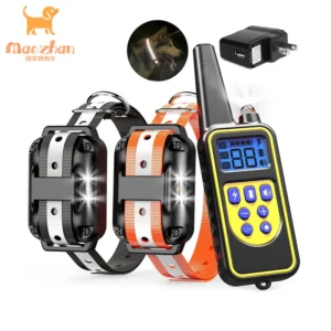 Dog Training Collar Bark Control Remote Trainer Shock Electric Training Dog E Collar