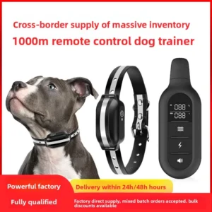 Dog Training Collar with Remote Reflective Dog Training E Collar 4 Safe Training Modes Personalized with Barking Stop Function