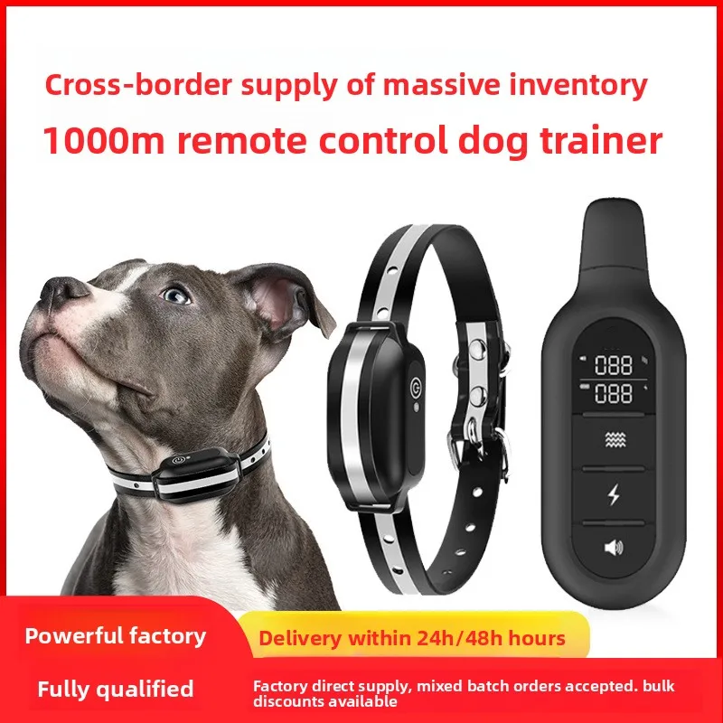 Dog Training Collar with Remote Reflective Dog Training E Collar 4 Safe Training Modes Personalized with Barking Stop Function