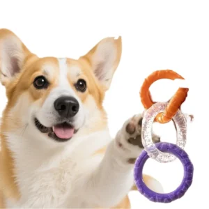 Dog Tug of War Toy Puppy Teething Teeth Cleaning Pull Toy Chew Resistant Interactive Training Toy for Puppies to Relieve Boredom