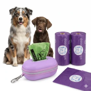 Dog Waste Bags with Dispenser Set Custom Logo Eco Friendly Extra Thick Biodegradable Scented