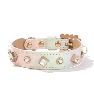Dog and Cat Collar Leash Neck Ring Small Medium-sized All-season Use Color Beads