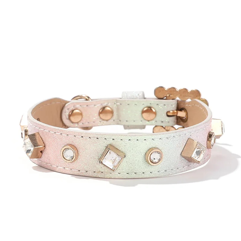 Dog and Cat Collar Leash Neck Ring Small Medium-sized All-season Use Color Beads